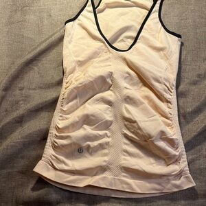 2/$30 LULULEMON In the Flow Tank - Heathered Butter Pink